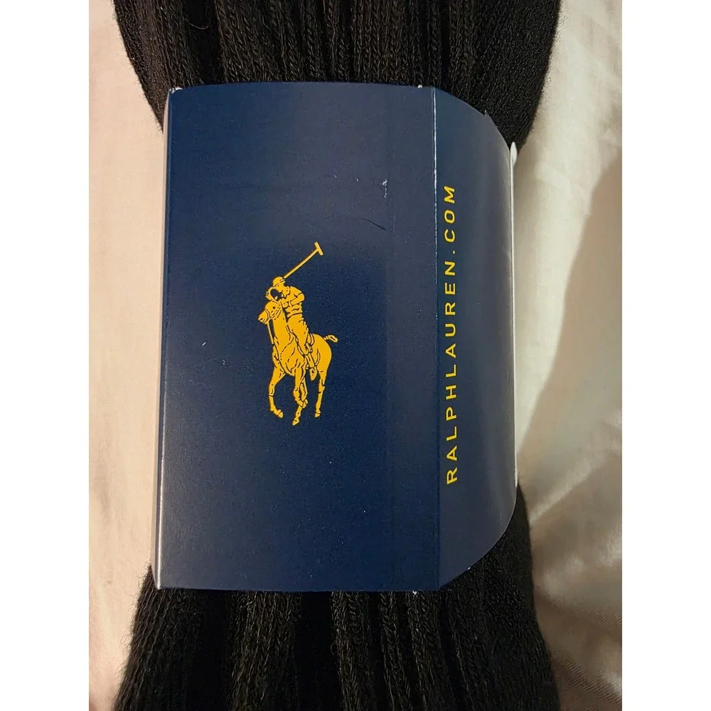 Polo Ralph Lauren Mens 6 Pack Classic Sport No Show Socks Black ZP113868PK6N